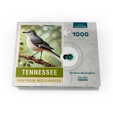 State Birds Series: Tennessee, Northern Mockingbird 1000 Jigsaw Puzzle box view3