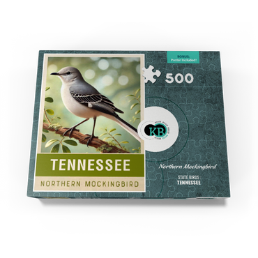 State Birds Series: Tennessee, Northern Mockingbird 500 Jigsaw Puzzle box view3
