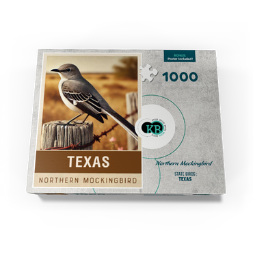 State Birds Series: Texas, Northern Mockingbird 1000 Jigsaw Puzzle box view3