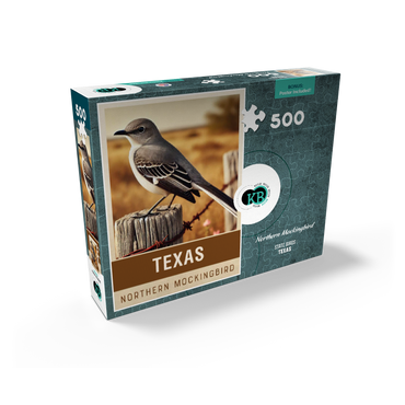 State Birds Series: Texas, Northern Mockingbird 500 Jigsaw Puzzle box view2