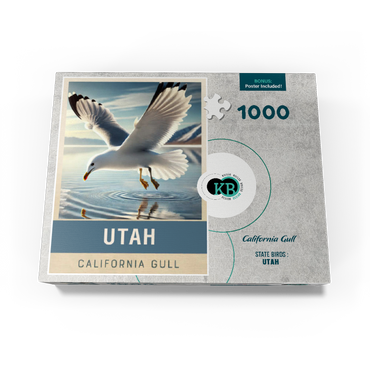 State Birds Series: Utah, California Gull 1000 Jigsaw Puzzle box view3