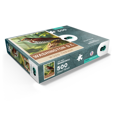 State Birds Series: Washington D.C., Wood Thrush 500 Jigsaw Puzzle box view1