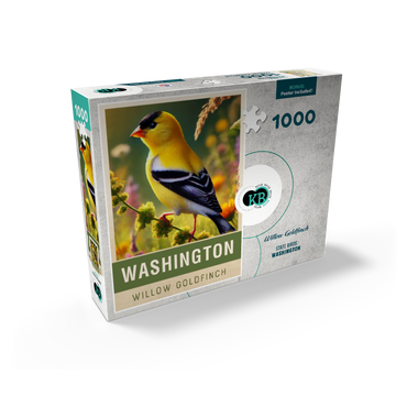 State Birds Series: Washington, Willow Goldfinch 1000 Jigsaw Puzzle box view2