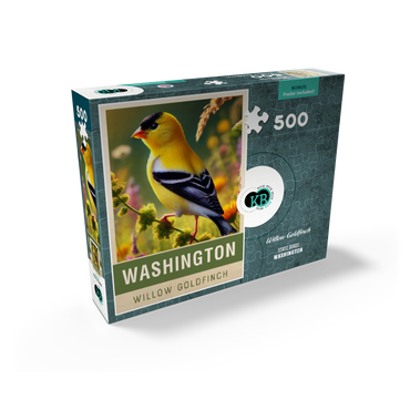 State Birds Series: Washington, Willow Goldfinch 500 Jigsaw Puzzle box view2