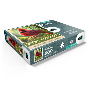 State Birds Series: West Virginia, Northern Cardinal 500 Jigsaw Puzzle box view1