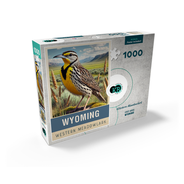 State Birds Series: Wyoming, Western Meadowlark 1000 Jigsaw Puzzle box view2