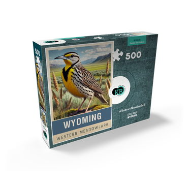 State Birds Series: Wyoming, Western Meadowlark 500 Jigsaw Puzzle box view2