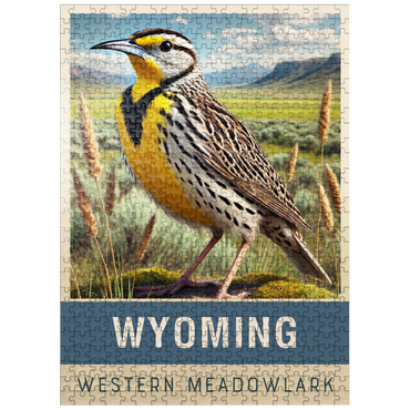 puzzleplate State Birds Series: Wyoming, Western Meadowlark 500 Jigsaw Puzzle