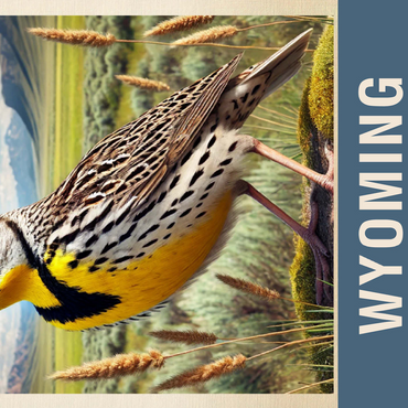 State Birds Series: Wyoming, Western Meadowlark 500 Jigsaw Puzzle 3D Modell