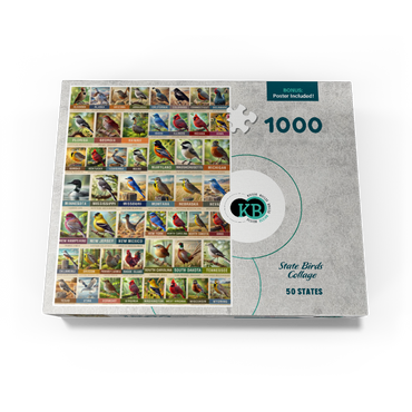 State Birds Series: 50 State Birds Collage, vol.1 1000 Jigsaw Puzzle box view3