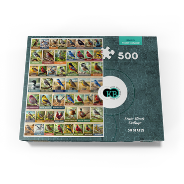 State Birds Series: 50 State Birds Collage, vol.1 500 Jigsaw Puzzle box view3