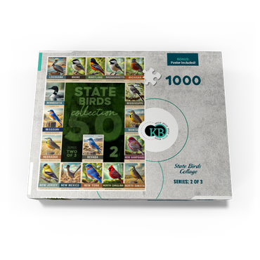 State Birds Series: 50 State Birds Collage, Part 2 of 3 1000 Jigsaw Puzzle box view3