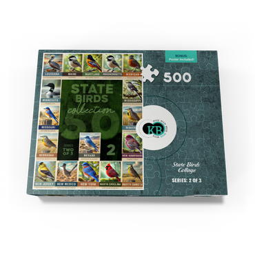 State Birds Series: 50 State Birds Collage, Part 2 of 3 500 Jigsaw Puzzle box view3