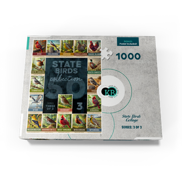 State Birds Series: 50 State Birds Collage, Part 3 of 3 1000 Jigsaw Puzzle box view3