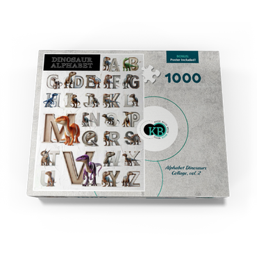 Illustration Collage: Dinosaur Alphabet, vol.2 1000 Jigsaw Puzzle box view3