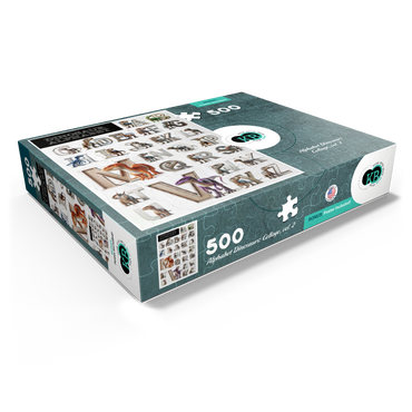 Illustration Collage: Dinosaur Alphabet, vol.2 500 Jigsaw Puzzle box view1