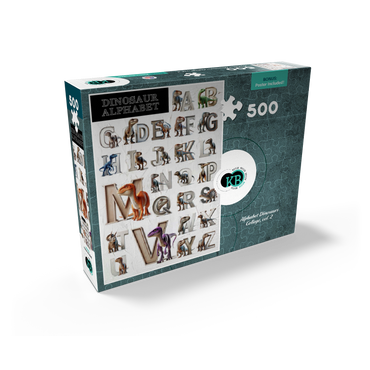 Illustration Collage: Dinosaur Alphabet, vol.2 500 Jigsaw Puzzle box view2