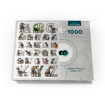 Illustration Collage: Dinosaur Alphabet, vol.4 1000 Jigsaw Puzzle box view3