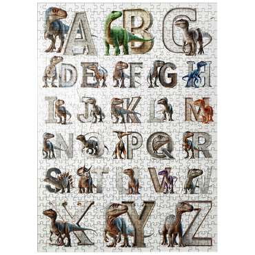 puzzleplate Illustration Collage: Dinosaur Alphabet, vol.4 500 Jigsaw Puzzle