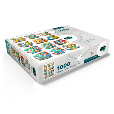 Illustration: Dragon Collage-Numbers, vol.2 1000 Jigsaw Puzzle box view1