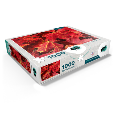 Macro Photography: Red Fall Leaves, no.3 1000 Jigsaw Puzzle box view1