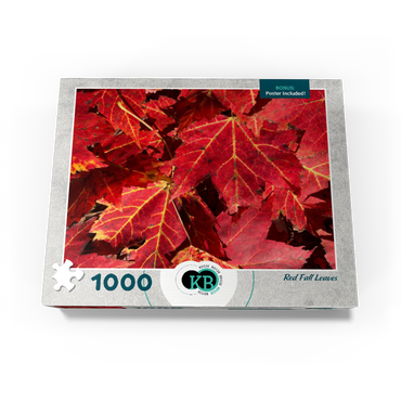 Macro Photography: Red Fall Leaves, no.3 1000 Jigsaw Puzzle box view3
