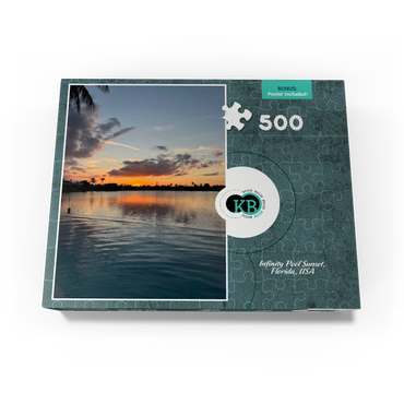 Nature Photography: Infinity Pool Sunset, Florida, USA 500 Jigsaw Puzzle box view3