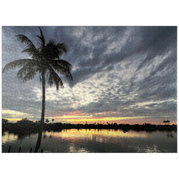 puzzleplate Nature Photography: Sunset, Florida, USA 1000 Jigsaw Puzzle