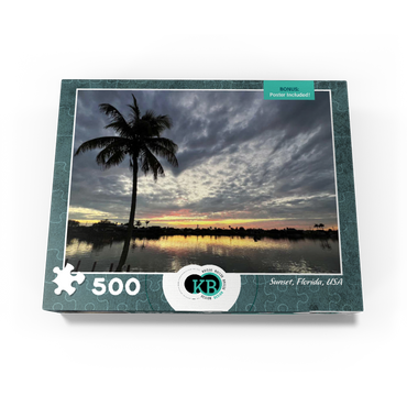 Nature Photography: Sunset, Florida, USA 500 Jigsaw Puzzle box view3