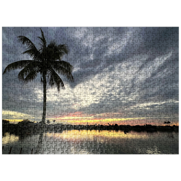 puzzleplate Nature Photography: Sunset, Florida, USA 500 Jigsaw Puzzle