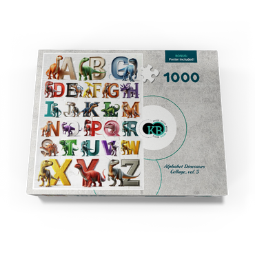 Illustration Collage: Dinosaur Alphabet, vol.5 1000 Jigsaw Puzzle box view3