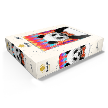 Colorful Geometric Panda with Vibrant Pattern 500 Jigsaw Puzzle box view1