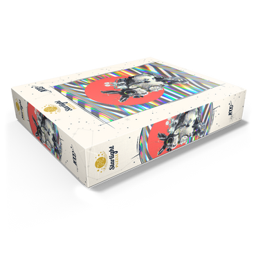 Steampunk Bunny with Psychedelic Vibes 1000 Jigsaw Puzzle box view1