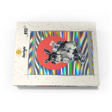 Steampunk Bunny with Psychedelic Vibes 1000 Jigsaw Puzzle box view3