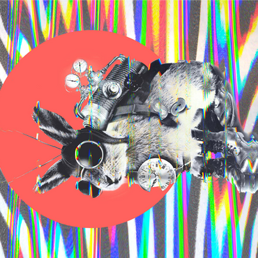 Steampunk Bunny with Psychedelic Vibes 1000 Jigsaw Puzzle 3D Modell