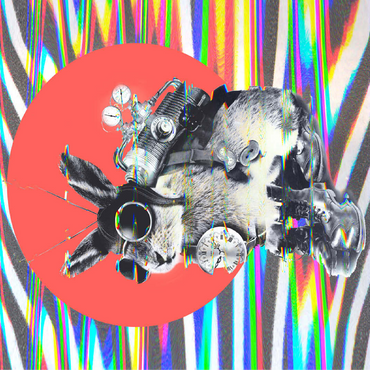 Steampunk Bunny with Psychedelic Vibes 100 Jigsaw Puzzle 3D Modell