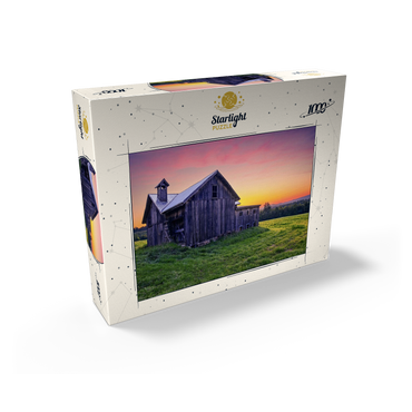 Rustic Barn at Sunset - Tranquil Countryside Scene 1000 Jigsaw Puzzle box view2