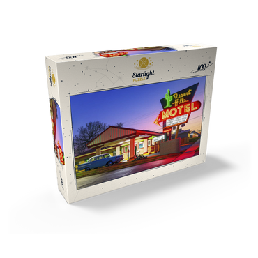 Desert Hills Motel - Classic Route 66 Neon Nostalgia 100 Jigsaw Puzzle box view2