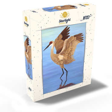 Sandhill Crane with Outstretched Wings 1000 Jigsaw Puzzle box view2
