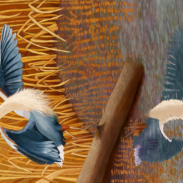 Great Blue Heron in Marshland Reflection 500 Jigsaw Puzzle 3D Modell