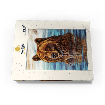 Grizzly Bear Emerging from Water 1000 Jigsaw Puzzle box view3