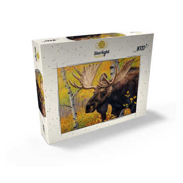 Majestic Bull Moose in Autumn Forest 1000 Jigsaw Puzzle box view2