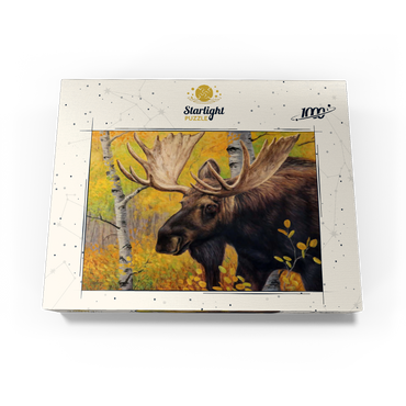 Majestic Bull Moose in Autumn Forest 1000 Jigsaw Puzzle box view3