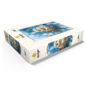 Charming Sea Otter in Watercolor Art 500 Jigsaw Puzzle box view1