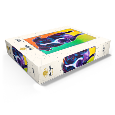 Vibrant Pit Bull with Expressive Eyes 500 Jigsaw Puzzle box view1