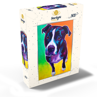 Vibrant Pit Bull with Expressive Eyes 500 Jigsaw Puzzle box view2