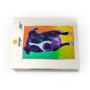 Vibrant Pit Bull with Expressive Eyes 500 Jigsaw Puzzle box view3