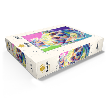 Colorful Shih Tzu with Playful Expression 1000 Jigsaw Puzzle box view1