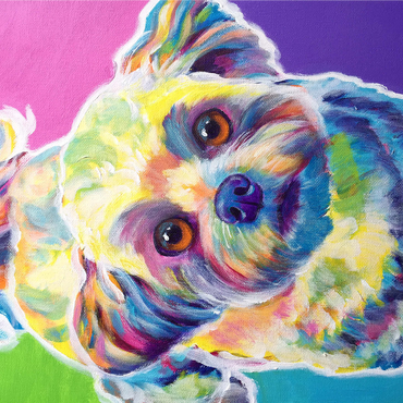 Colorful Shih Tzu with Playful Expression 1000 Jigsaw Puzzle 3D Modell