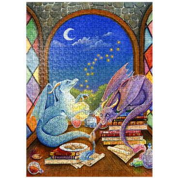 puzzleplate Magical Dragon Study 500 Jigsaw Puzzle